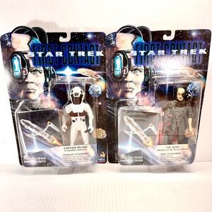 Star Trek First Contact The Borg & Captain Picard Action Figures 1996 Playmates